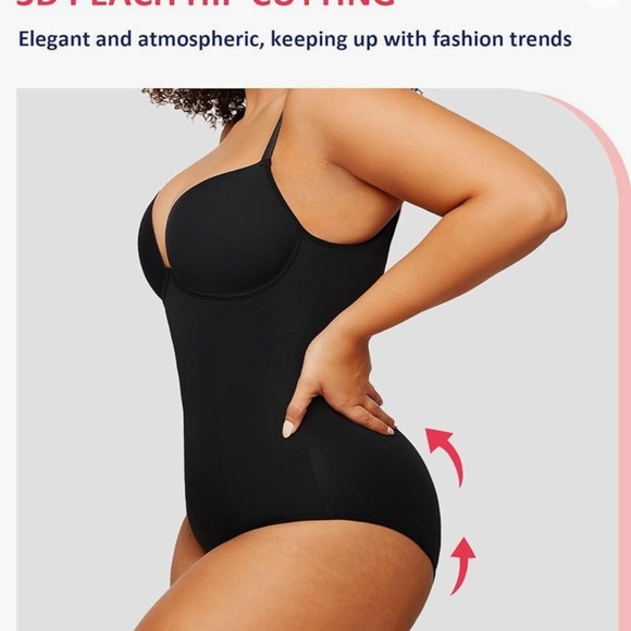 Shapewear Bodysuit For Women Body Shaper Strapless Built-In Bra Plus XX-Large - Picture 4 of 8